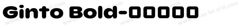Ginto Bold字体转换